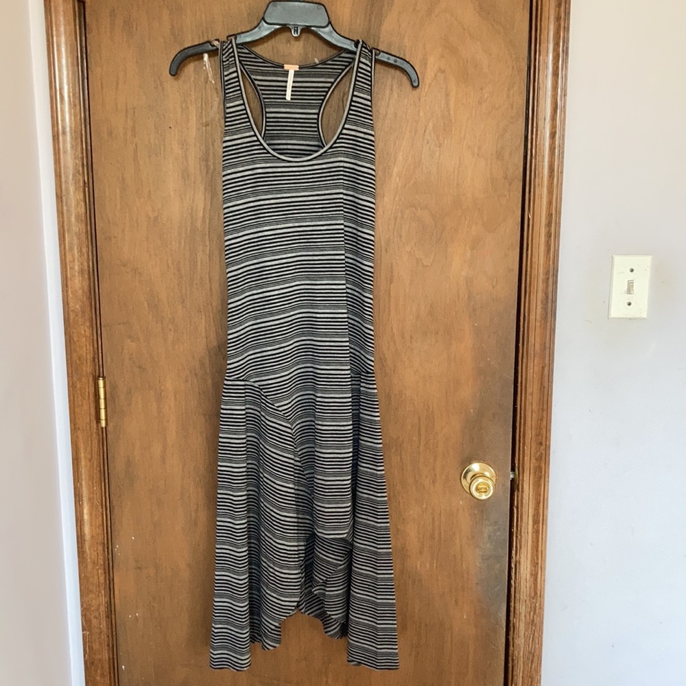 poof sleeveless striped dress with stretch casual neutral size S juniors - Picture 5 of 17